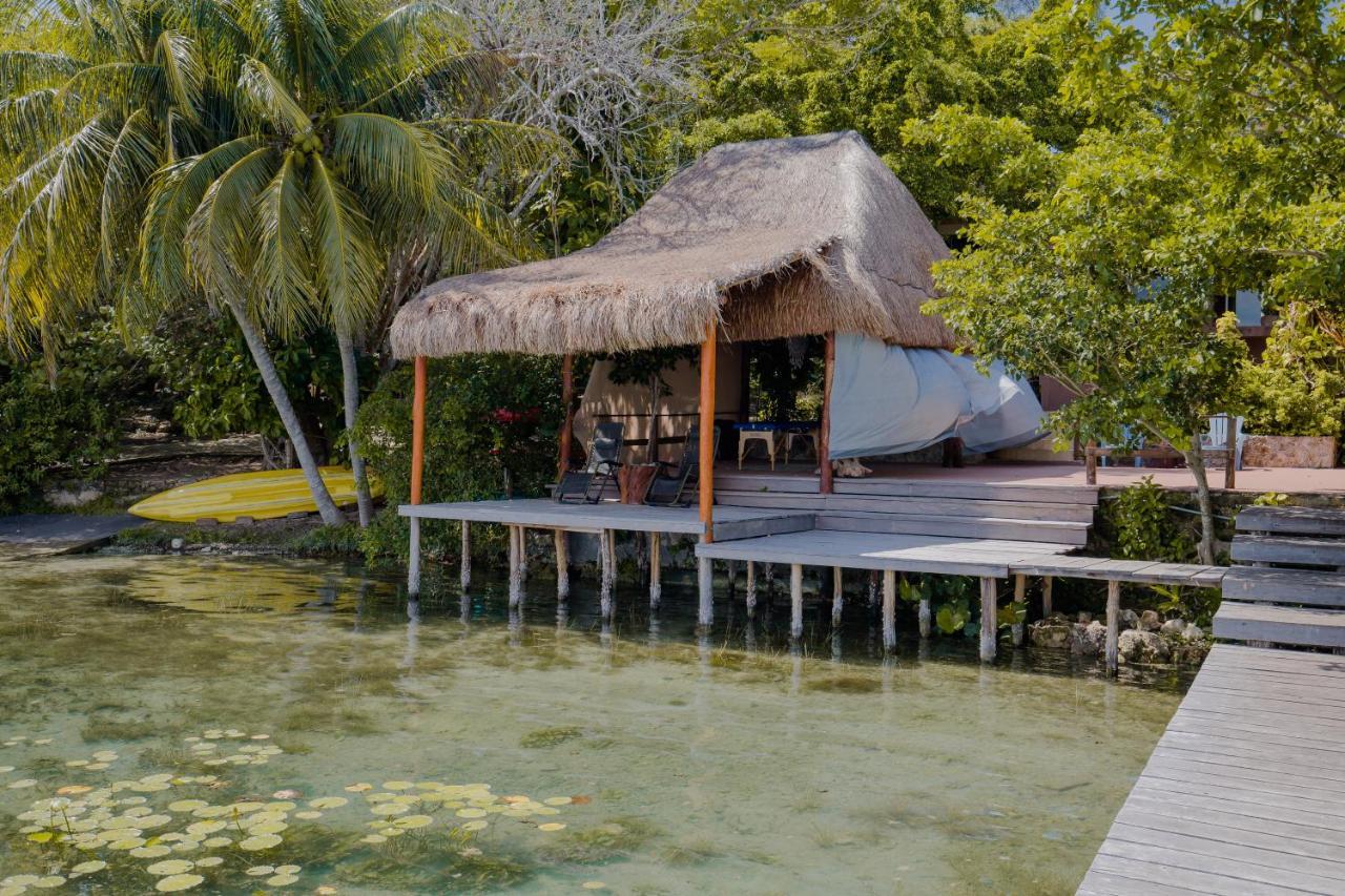 Lagoon Front Hut: Daily Cleaning, Bikes & Kayaks! Bacalar Exterior photo